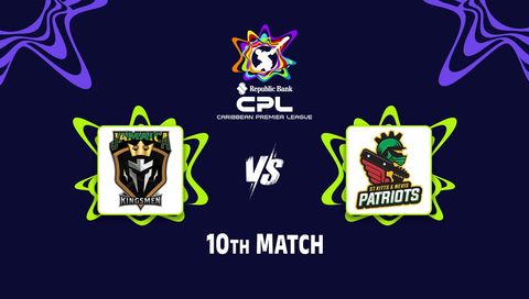 Caribbean Premier League 2026, Match 10: Jamaica Kingsmen vs St Kitts And Nevis Patriots