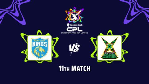 Caribbean Premier League 2026, Match 11: Saint Lucia Kings vs Guyana Amazon Warriors