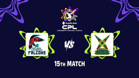 Caribbean Premier League 2026, Match 15: Antigua And Barbuda Falcons vs Guyana Amazon Warriors