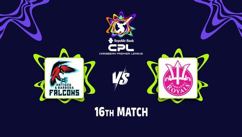 Caribbean Premier League 2026, Match 16: Antigua And Barbuda Falcons vs Barbados Royals