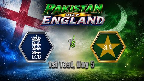 Pakistan tour of England 2026, 1st Test, Day 5