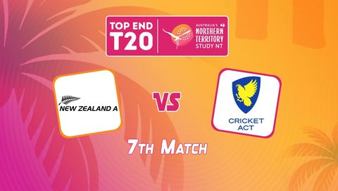 Top End T20 Series 2026, Match 7: New Zealand A vs ACT Comets