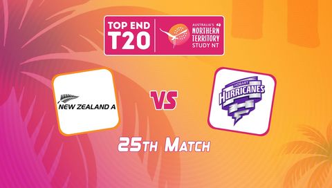 Top End T20 Series 2026, Match 25: New Zealand A vs Hobart Hurricanes