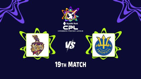 Caribbean Premier League 2026, Match 19: Trinbago Knight Riders vs Barbados Tridents