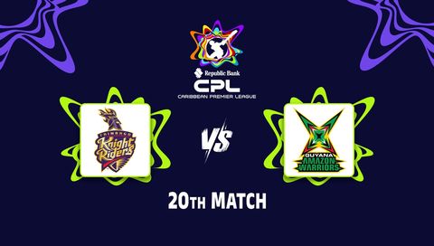 Caribbean Premier League 2026, Match 20: Trinbago Knight Riders vs Guyana Amazon Warriors