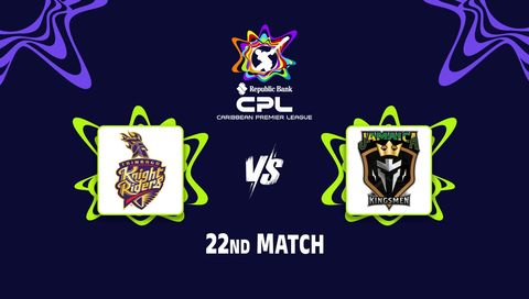 Caribbean Premier League 2026, Match 22: Trinbago Knight Riders vs Jamaica Kingsmen