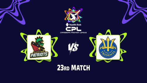 Caribbean Premier League 2026, Match 23: St Kitts and Nevis Patriots vs Barbados Tridents