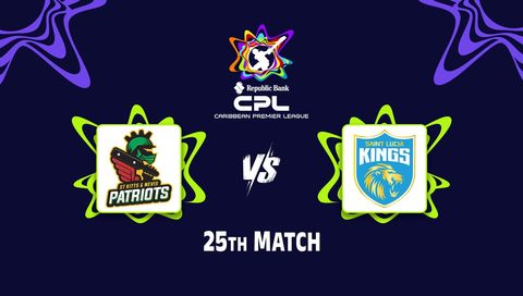Caribbean Premier League 2026, Match 25: St Kitts and Nevis Patriots vs Saint Lucia Kings