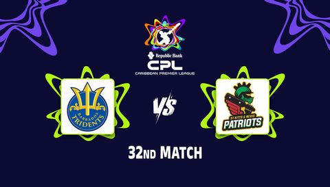 Caribbean Premier League 2026, Match 32: Barbados Tridents vs St Kitts and Nevis Patriots