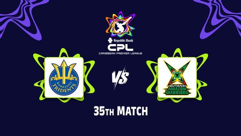 Caribbean Premier League 2026, Match 35: Barbados Tridents vs Guyana Amazon Warriors