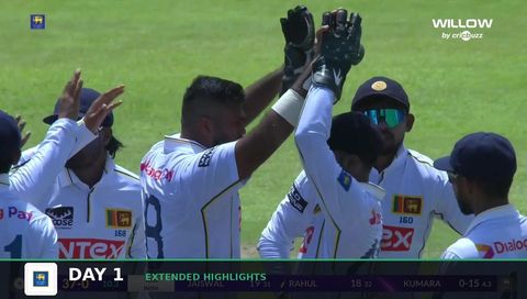 India tour of Sri Lanka 2026, 2nd Test, Day 1 - Extended Highlights