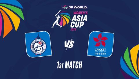 DP World Asia Cup Women's 2026, Match 1: Thailand vs Hong Kong China