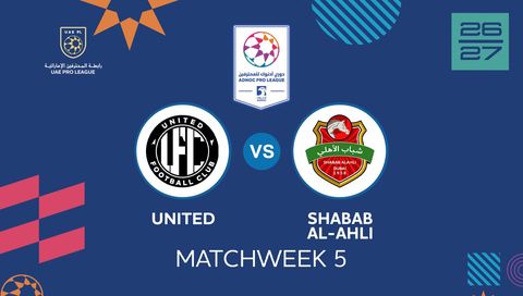 UAE Pro League 2026/27: United vs Shabab Al-Ahli