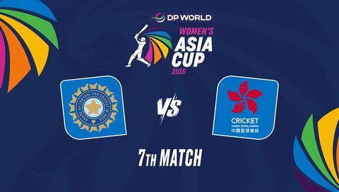DP World Asia Cup Women's 2026, Match 7: India vs Hong Kong China