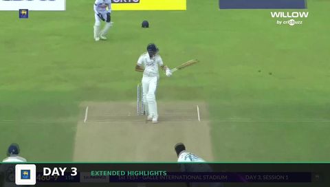 India tour of Sri Lanka 2026, 1st Test, Day 3 - Extended Highlights