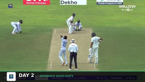 India tour of Sri Lanka 2026, 1st Test, Day 2 - Extended Highlights