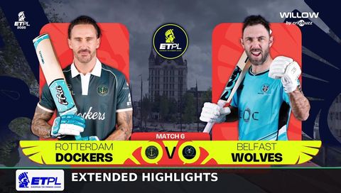 European T20 Premier League 2026, Match 6: Rotterdam Dockers vs Belfast Wolves - Extended Highlights