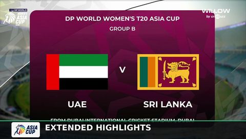 Womens Asia Cup 2026, Match 2: Sri Lanka Women vs United Arab Emirates Women - Extended Highlights