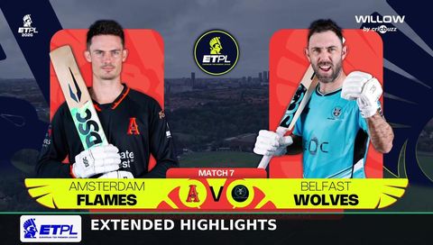 European T20 Premier League 2026, Match 7: Amsterdam Flames vs Belfast Wolves - Extended Highlights
