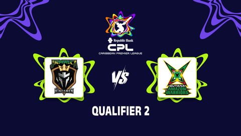 Caribbean Premier League 2026 Qualifier 2: Jamaica Kingsmen vs Guyana Amazon Warriors