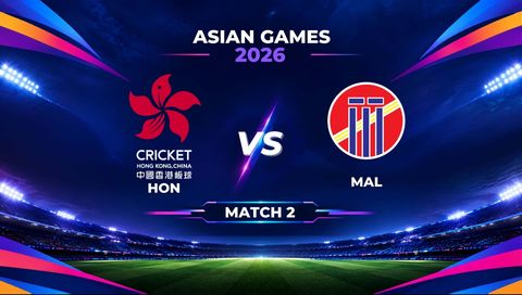 Asian Games 2026, Match 2: Hong Kong China vs Malaysia