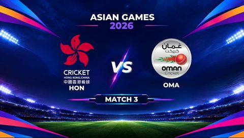 Asian Games 2026, Match 3: Hong Kong China vs Oman