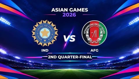 Asian Games 2026 Quarter-Final 2: India vs Afghanistan