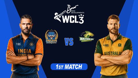 World Championship of Legends 2026, Match 1: India vs Australia