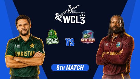 World Championship of Legends 2026, Match 8: Pakistan vs West Indies