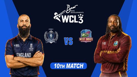 World Championship of Legends 2026, Match 10: England vs West Indies