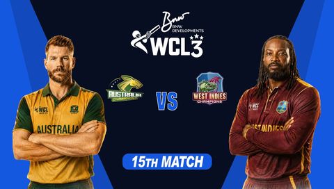 World Championship of Legends 2026, Match 12: Australia vs West Indies