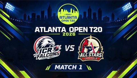 Atlanta Open T20 2026, Match 1: ICR Falcons vs All Stars Cardinals