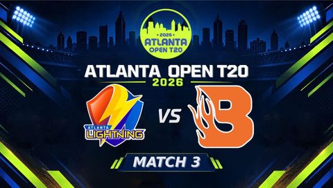 Atlanta Open T20 2026, 3rd Mtach: Atlanta Lightning vs Bay Blazers