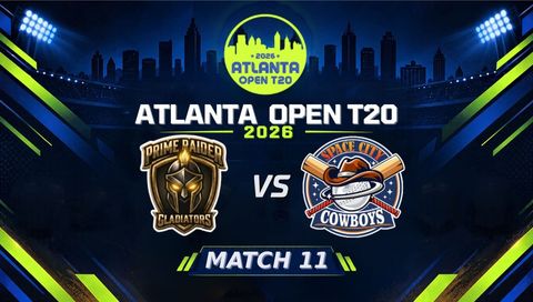 Atlanta Open T20 2026, Match 11: Prime Gladiators vs Space City Cowboys
