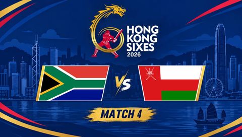 Hong Kong Sixes 2026, Match 4: South Africa vs Oman