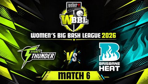 Womens Big Bash League 2026, Match 6: Sydney Thunder Women vs Brisbane Heat Women