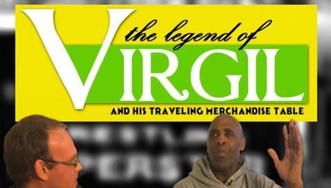Legend of Virgil & His Traveling Merchandise Table Legend of Virgil & His Traveling Merchandise Table