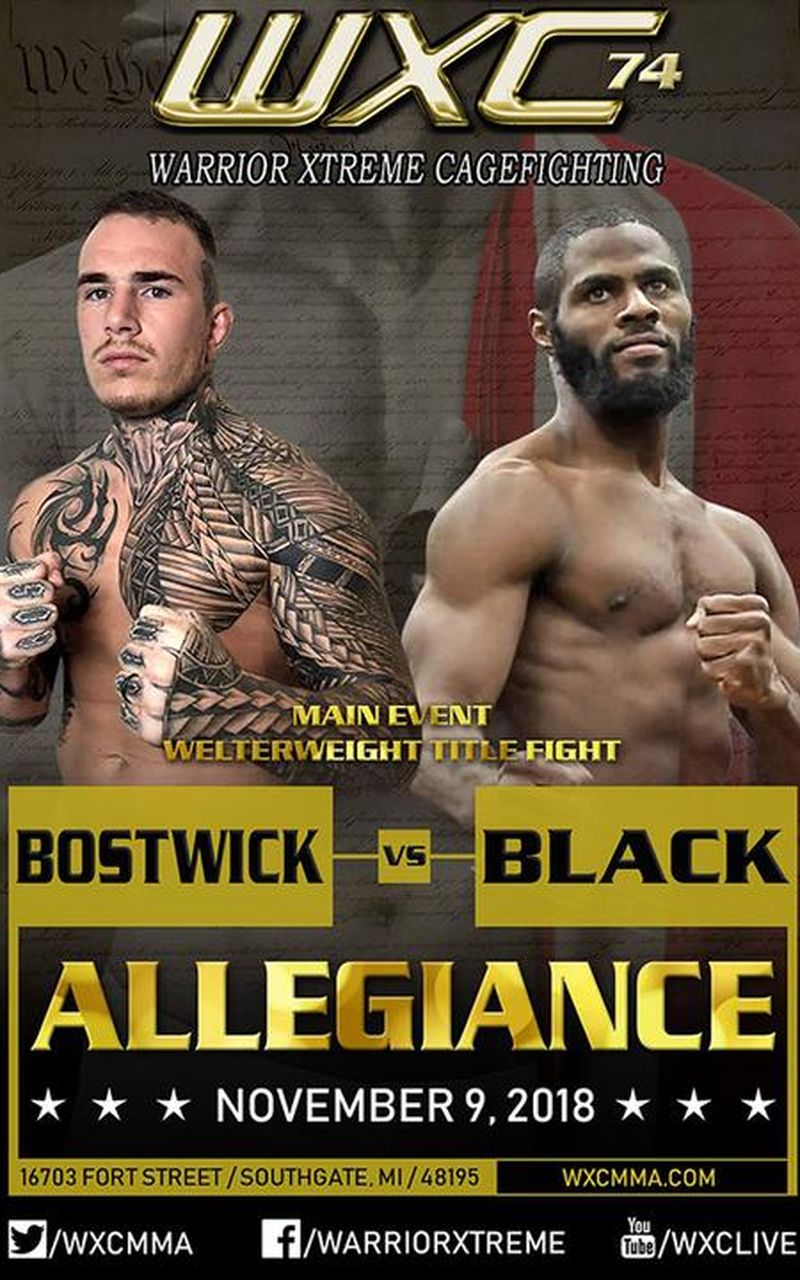 ▷ WXC 74 Allegiance - Willis Black vs Jake Bostwick - Official