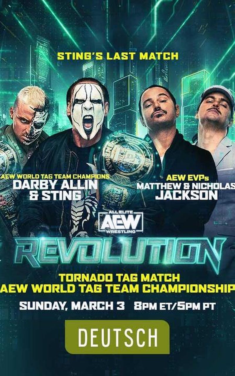 AEW Revolution 2024 (auf Deutsch) Official PPV Replay TrillerTV