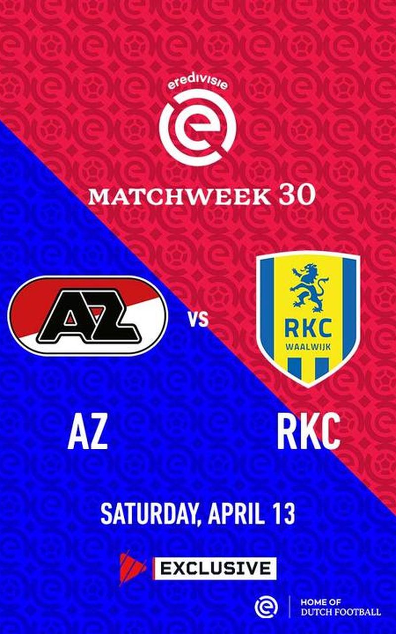 Eredivisie 2023/24: AZ Alkmaar vs RKC Waalwijk - Official Replay ...