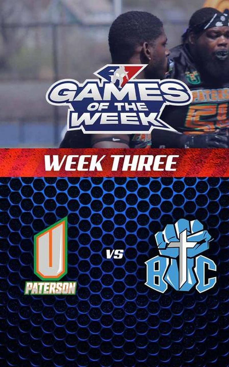 A7FL 2025 Game of the Week: Paterson U vs Trenton BIC