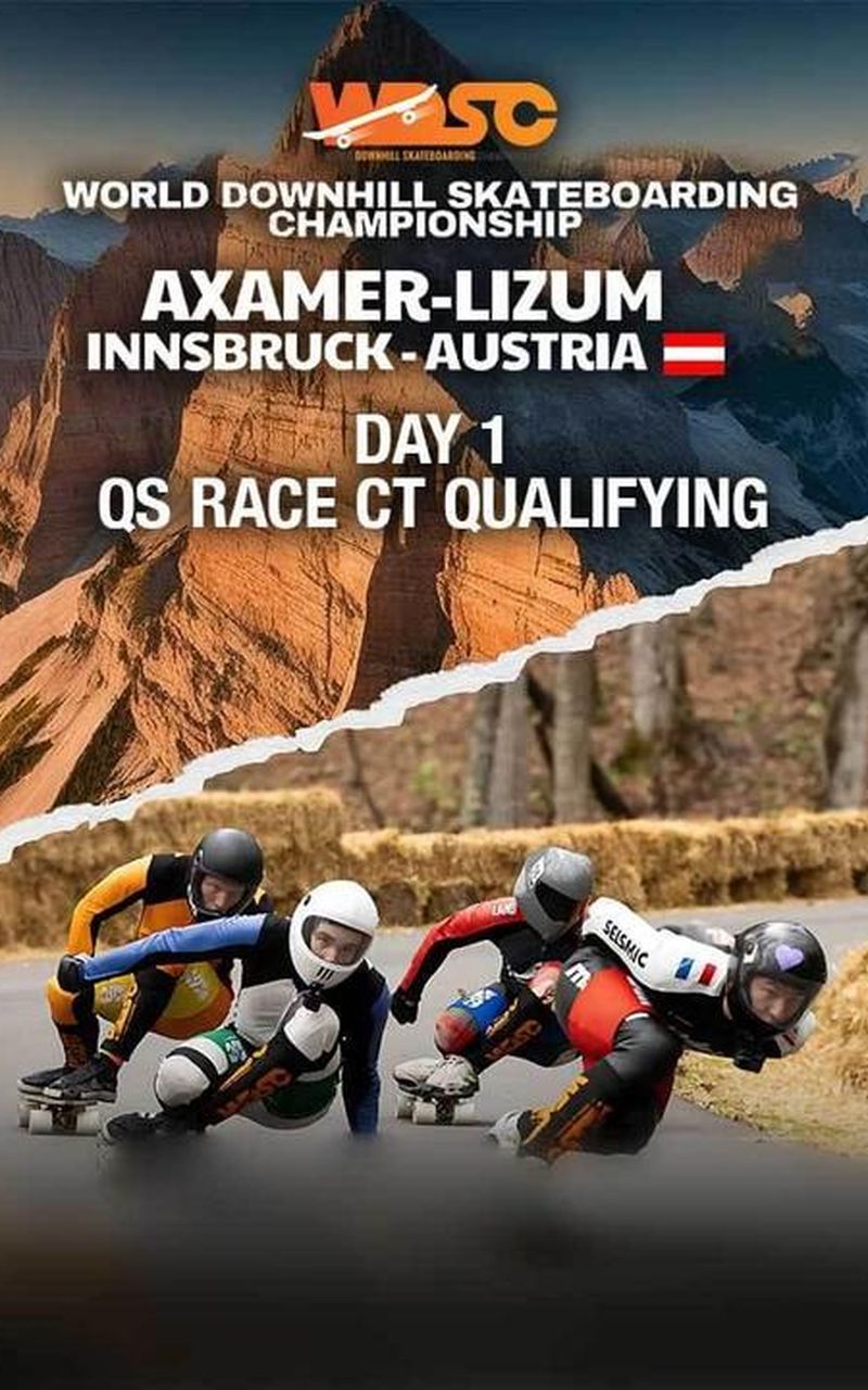 World Downhill Skateboarding Championship: Austria, Day 1 - QS Race, CT Qualifying