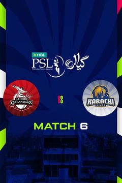 HBL Pakistan Super League 2026, Match 6: Lahore Qalandars vs Karachi Kings on TrillerTV