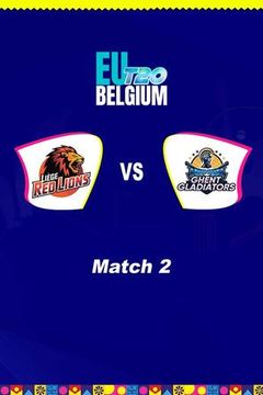 EUT20 Belgium 2026, Match 2: Liège Red Lions vs Ghent Gladiators on TrillerTV