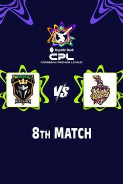 Caribbean Premier League 2026, Match 8: Jamaica Kingsmen vs Trinbago Knight Riders on TrillerTV