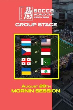 SOCCA World Cup Essen 2026 Group Stage: August 28th - Morning Session on TrillerTV