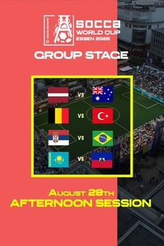 SOCCA World Cup Essen 2026 Group Stage: August 28th - Afternoon Session on TrillerTV