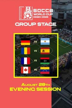 SOCCA World Cup Essen 2026 Group Stage: August 28th - Evening Session on TrillerTV