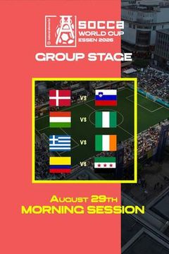 SOCCA World Cup Essen 2026 Group Stage: August 29th - Morning Session on TrillerTV