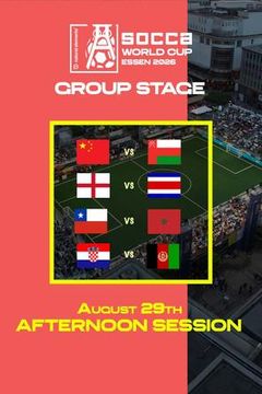 SOCCA World Cup Essen 2026 Group Stage: August 29th - Afternoon Session on TrillerTV